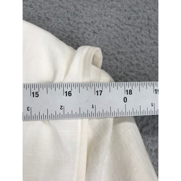 Vintage NWT Vested Romper Size 12 Casual Chic Beachwear Ivory Matching Earrings* - Picture 7 of 13